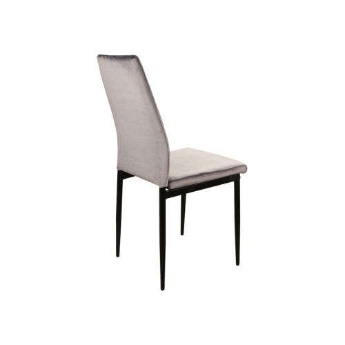 ATOM VELVET CHAIR BLACK FRAME / GRAY BLUVEL14 DIOMMI ATOMVCSZ ATOM VELVET CHAIR BLACK FRAME / GRAY BLUVEL14 DIOMMI ATOMVCSZ