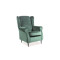 Тапициран фотьойл BARON зелено кадифе венге 75x80 x101 DIOMMI BARONV78