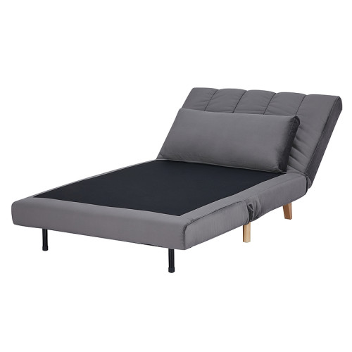 Разтегателен фотьойл BILLY сиво кадифе и бук 103x94x82 DIOMMI BILLYVSZ