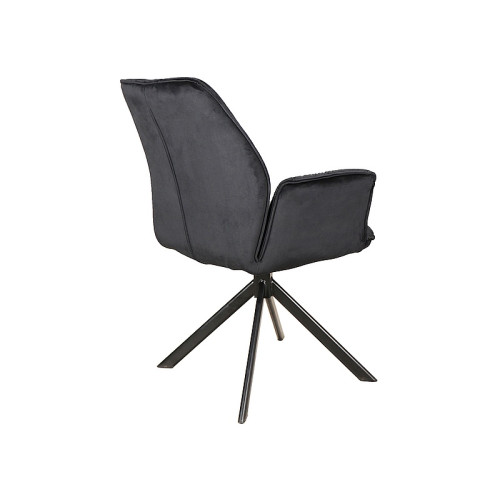 CHAIR BOOGIE II VELVET BLACK FRAME / BLACK BLUVEL 19 DIOMMI BOOGIEIIVCC
