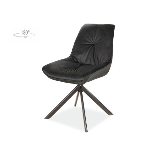 CHAIR BOOGIE AND VELVET BLACK FRAME / BLACK BLUVEL 19 DIOMMI BOOGIEIVCC