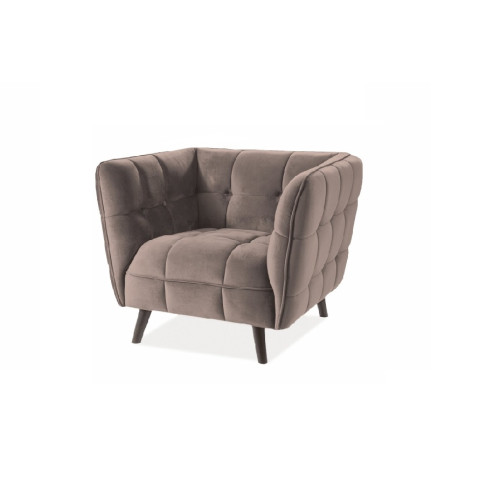 Фотьойл Castello1 92x85x78 бежово кадифе/венге DIOMMI CASTELLO1V28 80-085