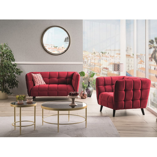 Двуместен диван Castello2 142x85x78 бордо кадифе/венге DIOMMI CASTELLO2V59 80-1566 Двуместен диван Castello2 142x85x78 бордо кадифе/венге DIOMMI CASTELLO2V59 80-1566