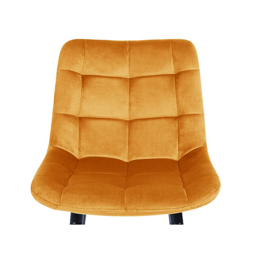 Тапициран стол CHIC H2 къри кадифе и черно DIOMMI 45x37x92 CHICH2VCCU