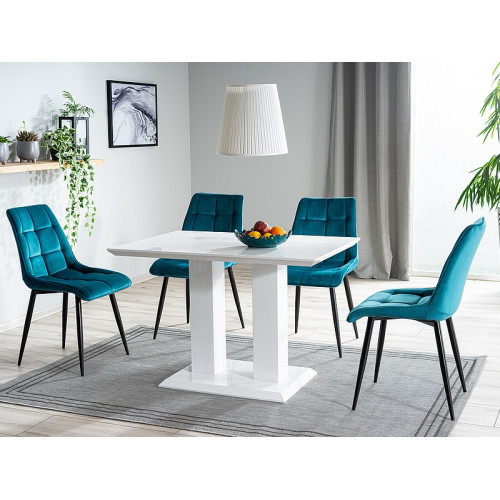 Тапициран стол CHIC тюркоаз кадифе и черно 50x43x88 DIOMMI CHICVCTU Тапициран стол CHIC тюркоаз кадифе и черно 50x43x88 DIOMMI CHICVCTU