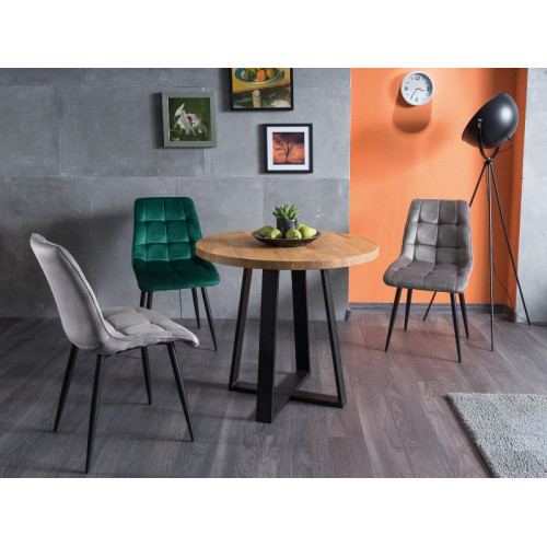 Тапициран стол Chic 50x43x88 зелено кадифе/черно DIOMMI CHICVCZ78 80-650 Тапициран стол Chic 50x43x88 зелено кадифе/черно DIOMMI CHICVCZ78 80-650