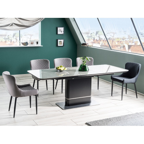 Тапициран стол Colin B 52x45x82 черно кадифе/черно DIOMMI COLINBVCC 80-683