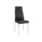  Тапициран стол H261 черно и хром 40x38x96 DIOMMI H261CZAR