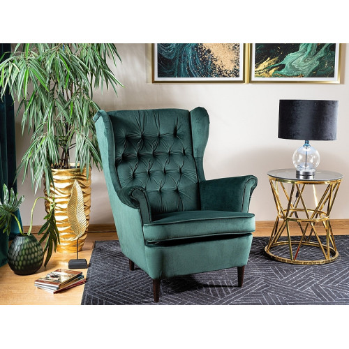 Фотьойл Harry 68х90х100 зелено кадифе/венге DIOMMI HARRYV78W 80-100