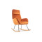 Люлеещ стол кресло в  оранжево и черно 70x49x106 DIOMMI HOOVERVP