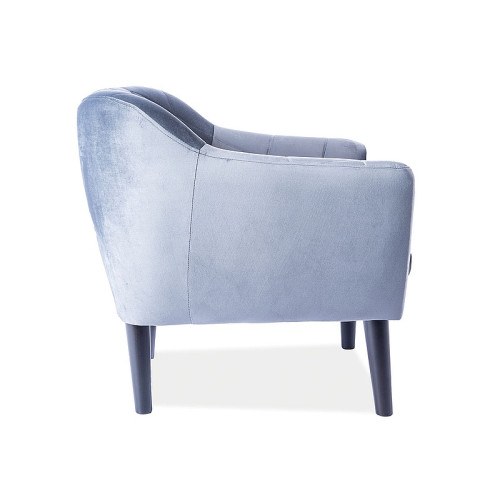 Фотьойл Karo1 78х75х76 сиво кадифе/венге DIOMMI KARO1V14W 80-105