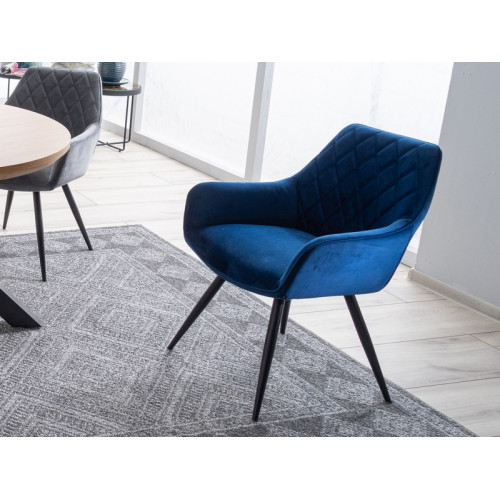 Velvet dining chair Linea Velvet  43 x 43x 82 DIOMMI LINEAVCG