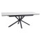 STÓŁ LOGAN CERAMIC BIAŁY/CZARNY MAT 160(200)X90