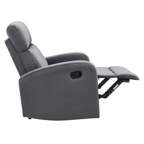 Разгъваем фотьойл Mars 75x89-160x100 сиво кадифе DIOMMI MARSVSZ 80-885