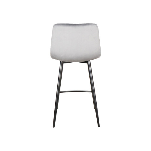 Тапициран бар стол MIla-H 43x40x87 черно/сиво кадифе 14 DIOMMI MILAH2VCSZ