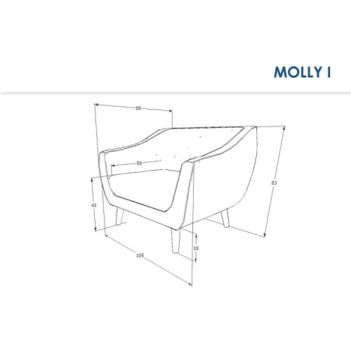Фотьойл MOLY 1 сиво кадифе венге 105x85x83 DIOMMI MOLLY1V14SZ Фотьойл MOLY 1 сиво кадифе венге 105x85x83 DIOMMI MOLLY1V14SZ