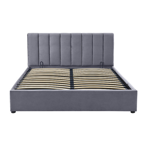 Тапицирано легло MONTREAL със сива дамаска от текстил и повдигащ се механизъм.140x200  DIOMMI MONTREALV140SZ