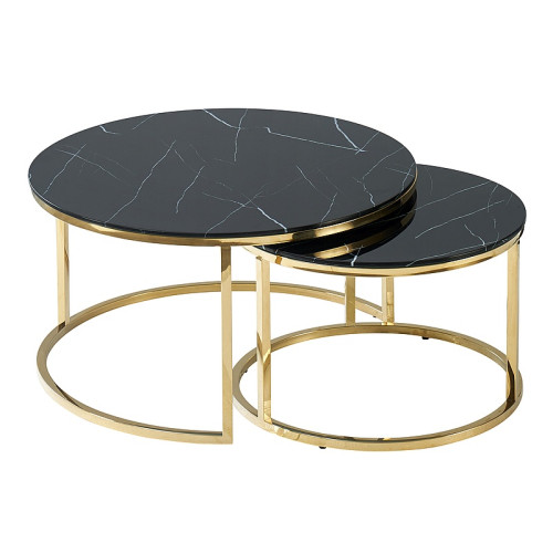 MUSE BENCH BLACK MARBLE/GOLD EFFECT (SET) DIOMMI MUSECZMAZL