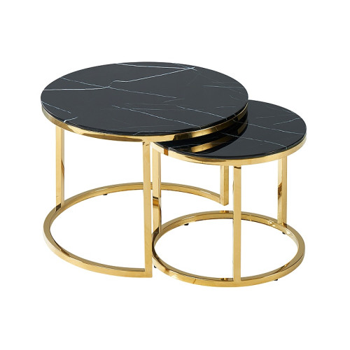 MUSE II BENCH BLACK MARBLE/GOLD EFFECT (SET) DIOMMI MUSEIICZMAZL