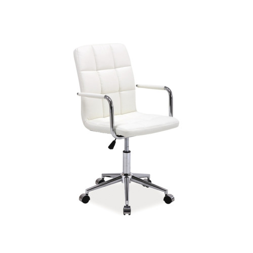 Офис стол Q-022 бял и хром 51x40x87 DIOMMI OBRQ022B