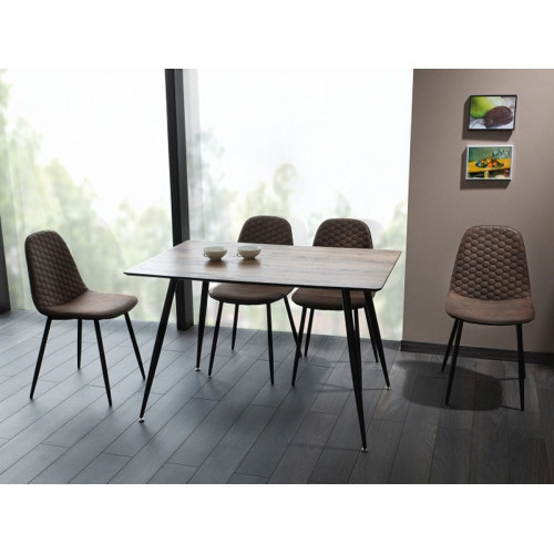 Маса Remus 120х80х75см орех/черно DIOMMI REMUSO120X80 Маса Remus 120х80х75см орех/черно DIOMMI REMUSO120X80