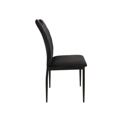 Тапициран стол Ripv 44x38x92 черно кадифе/черен мат DIOMMI RIPVCC 80-1480