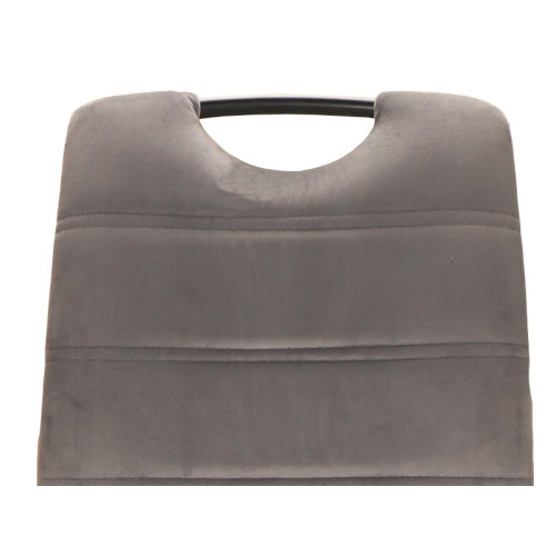 Тапициран стол RIPV сиво кадифе и черен мат 44x38x92 DIOMMI RIPVCSZ