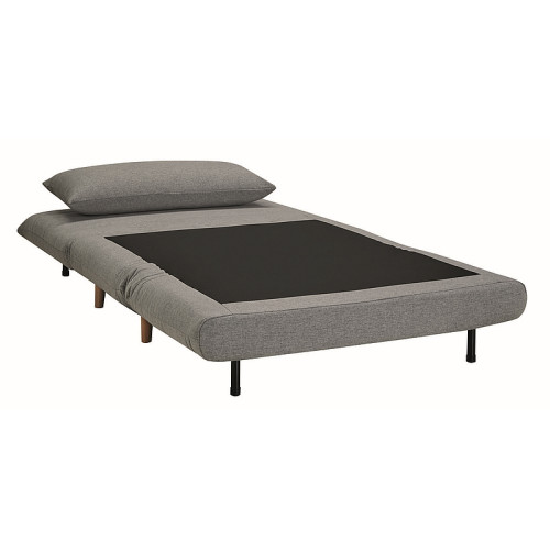 Разтегателен фотьойл SPIKE сиво кадифе и бук 105x90-105x80 DIOMMI SPIKEVSZBU