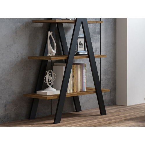 Етажерка Tipi 80x30x136 дъб вотан/черно DIOMMI TIPIDWC 80-1843 Етажерка Tipi 80x30x136 дъб вотан/черно DIOMMI TIPIDWC 80-1843