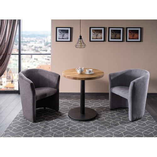 Кресло TM-1 67x60x76 сиво кадифе DIOMMI TM1V14 80-181