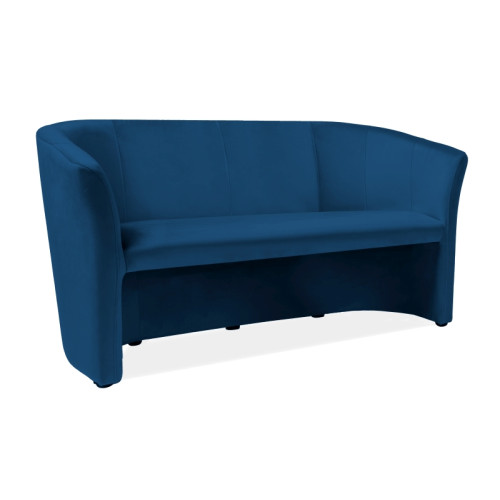 SOFA TM-3 VELVET GRANATOWY BLUVEL 86 / WENGE